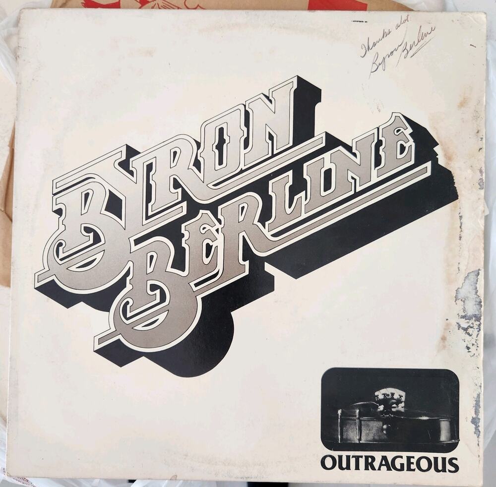 Byron Berline Outrageous Flying Fish Records 1980 Vinyl LP Signed